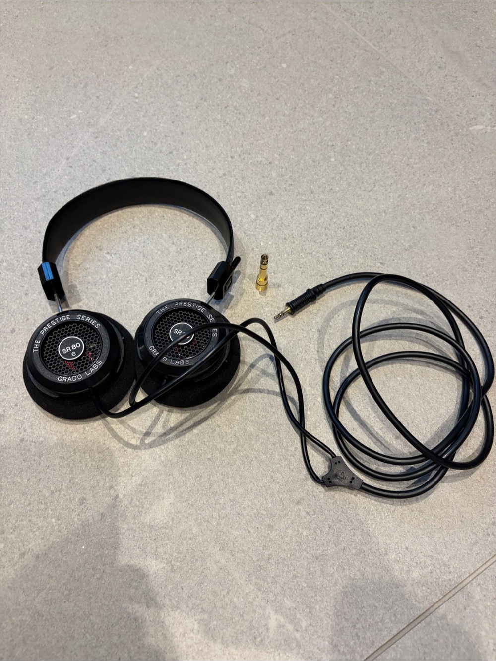 Grado Labs On-Ear Wired Headphones — Black with Silver Accents